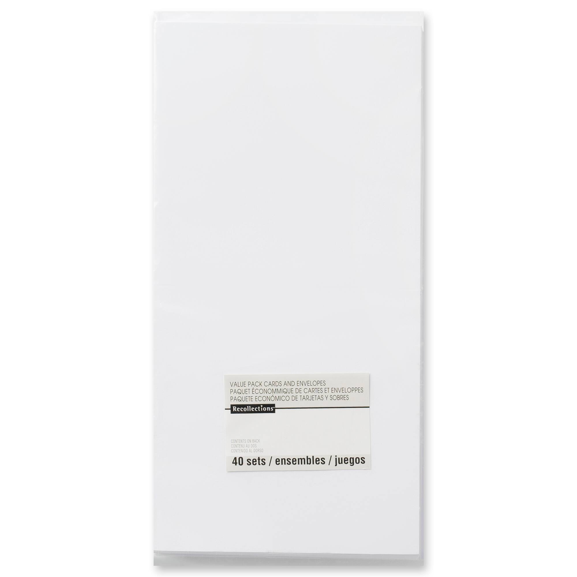 12 Packs: 40 ct. (480 total) 5.5" x 5.5" Square Card & Envelope Set by Recollections™